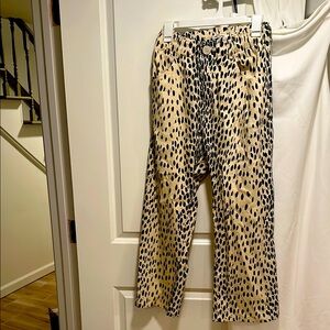 Emerson Fry Linen leopard pants